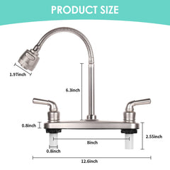 JAKARDA brushed-nickel finish resists hard water stains and UV damage outdoors.