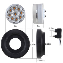 Jamarco round marker light with clear lens for bright road presence