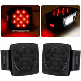 Jamarco square LED tail light left smoked lens for enhanced trailer visibility