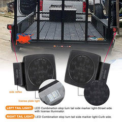 Jamarco square LED tail light left license plate illumination for night readability
