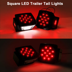 Jamarco square LED tail light right smoked lens improves signaling for towing