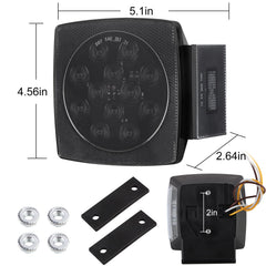 Jamarco square LED tail light side marker for improved visibility