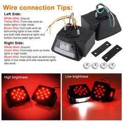 Jamarco square LED tail light wiring pigtail simplifies trailer installation