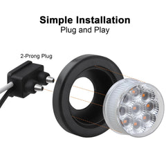 Jamarco trailer light with grommets and 2-prong pigtails for quick install