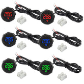 JAMHER DC voltmeter red display clearly showing 4-100V for car systems.
