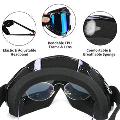 Jamiewin ATV goggles deliver anti-fog performance and dustproof protection for variable weather.