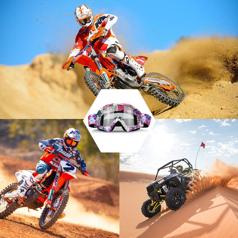JAMIEWIN bendable-frame goggles offer flexible fit for all riders.