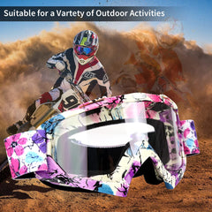 JAMIEWIN cleaning-cloth dirt bike goggles for easy maintenance.