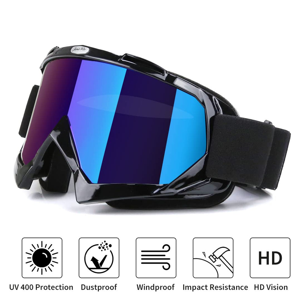 Jamiewin goggles soft foam padding for comfortable wear during long rides