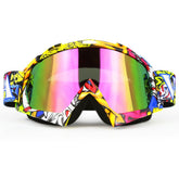 JAMIEWIN motocross goggles with anti-fog lens for clear riding in dusty conditions
