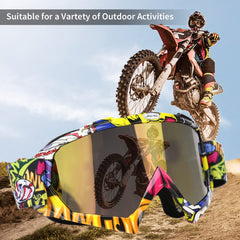 JAMIEWIN motocross goggles are lightweight with bendable frame