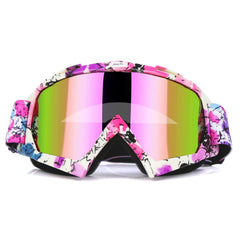 JAMIEWIN motocross goggles with soft bendable frame for comfortable wear.