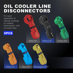 Janhemei color-coded fuel line disconnectors speed up identification during service.
