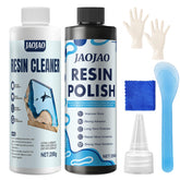 JAOJAO Resin Polishing Kit bottle ready for easy spray, wipe, and buff.