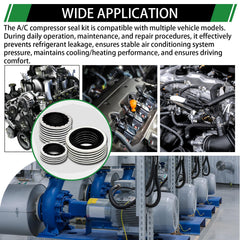 Japtend kit contents spread to illustrate complete A/C gasket solution.