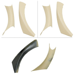 Jaronx beige door-handle cover pack adds protective color matched detailing to BMW interior.