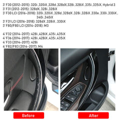 Jaronx BMW door handle cover on passenger side with seamless fit and scratch resistance