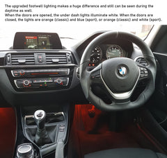Jaronx footwell LED aluminum housing for durability and heat dissipation.