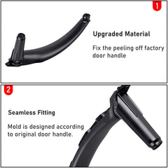 Jaronx single-piece door pull handle in package, leather cover not included.