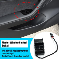 Jaronx window switch 1081037-01-F variant compatible with Model 3.