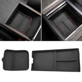 Jaronx front console tray keeps essentials neatly organized in the Tesla Model S/X.