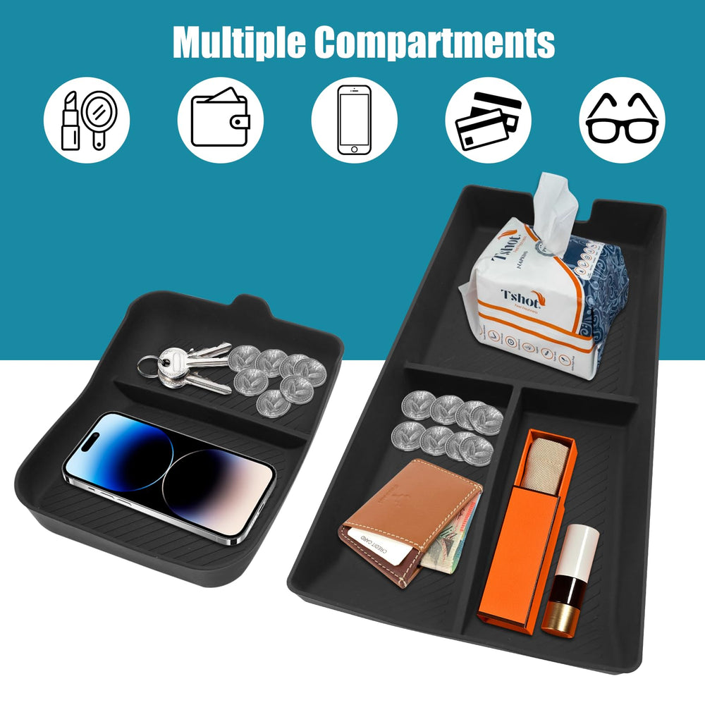 Two-piece set maximizes storage while keeping the cabin tidy.