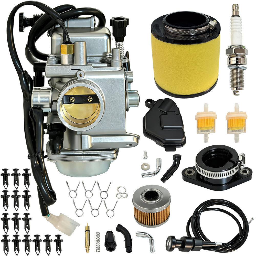 JAVENYIMAN TRX350 carburetor with air filter on Honda Rancher 350 for reliable fuel delivery.