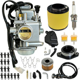 JAVENYIMAN TRX350 carburetor with air filter on Honda Rancher 350 for reliable fuel delivery.