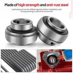 JAVIK 1-inch axle bearing highlights smooth rotation and upgrade potential.