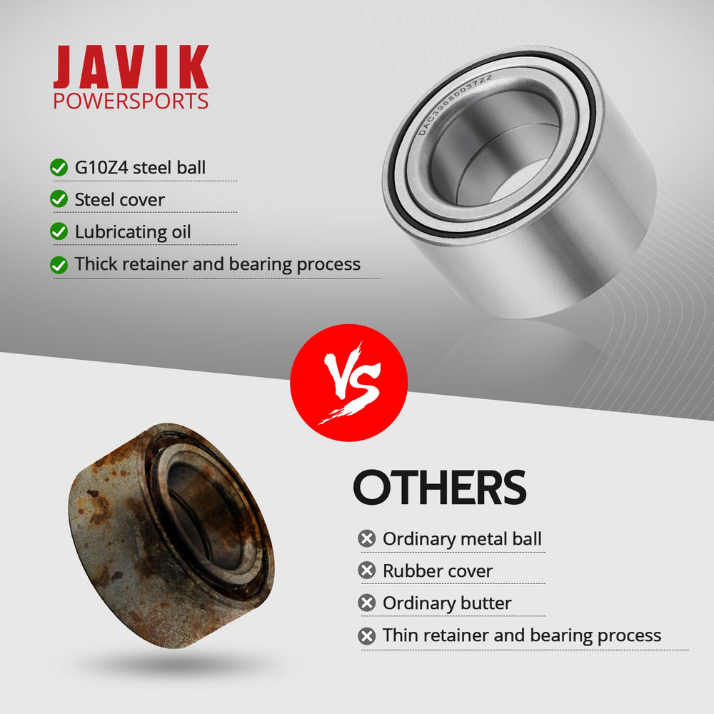 JAVIK bearing kit with four circlips ensures secure, long-lasting fit
