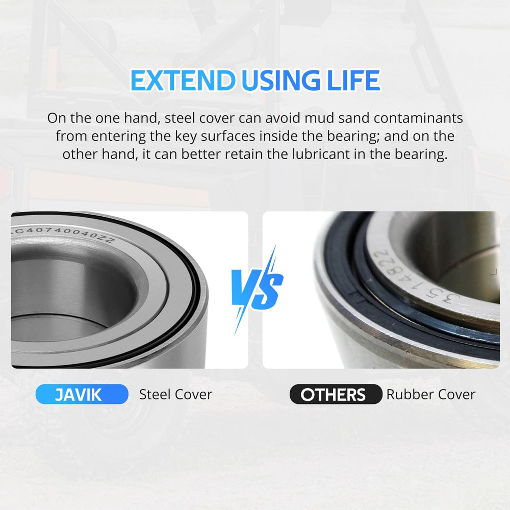 JAVIK built-in steel ball bearing delivers durability and smoother rotation.