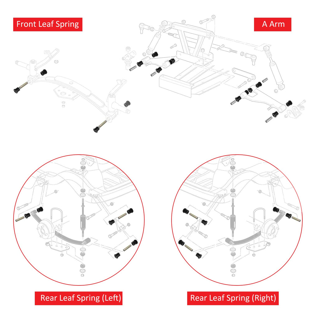 JAVIK Club Car DS inner sleeve detail highlights strong alloy steel support