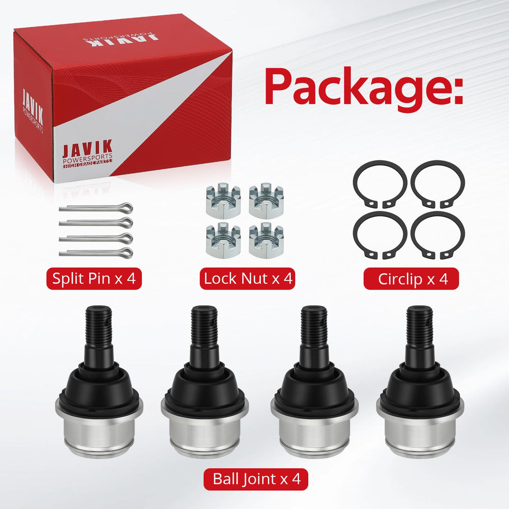 JAVIK support and warranty icons emphasize 24h service and one-year coverage