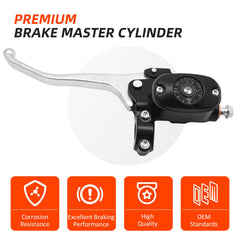 JAVIK front brake master cylinder for Polaris Sportsman 700 improves front braking performance under demanding conditions.