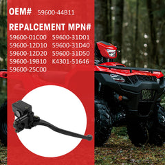 JAVIK front brake master cylinder for QuadSport models ensures smooth operation.