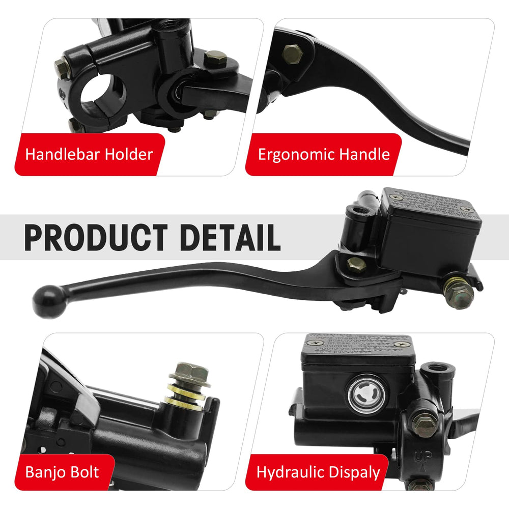 JAVIK front brake master cylinder for Vinson and Ozark offers consistent feel.