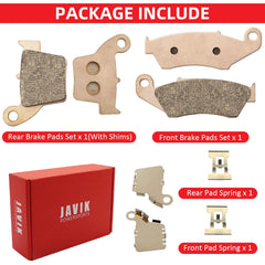 JAVIK front pad spring included for quick installation.