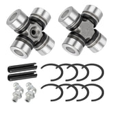 JAVIK Front Prop Shaft U-Joint 2SET package contents ready for quick replacement.