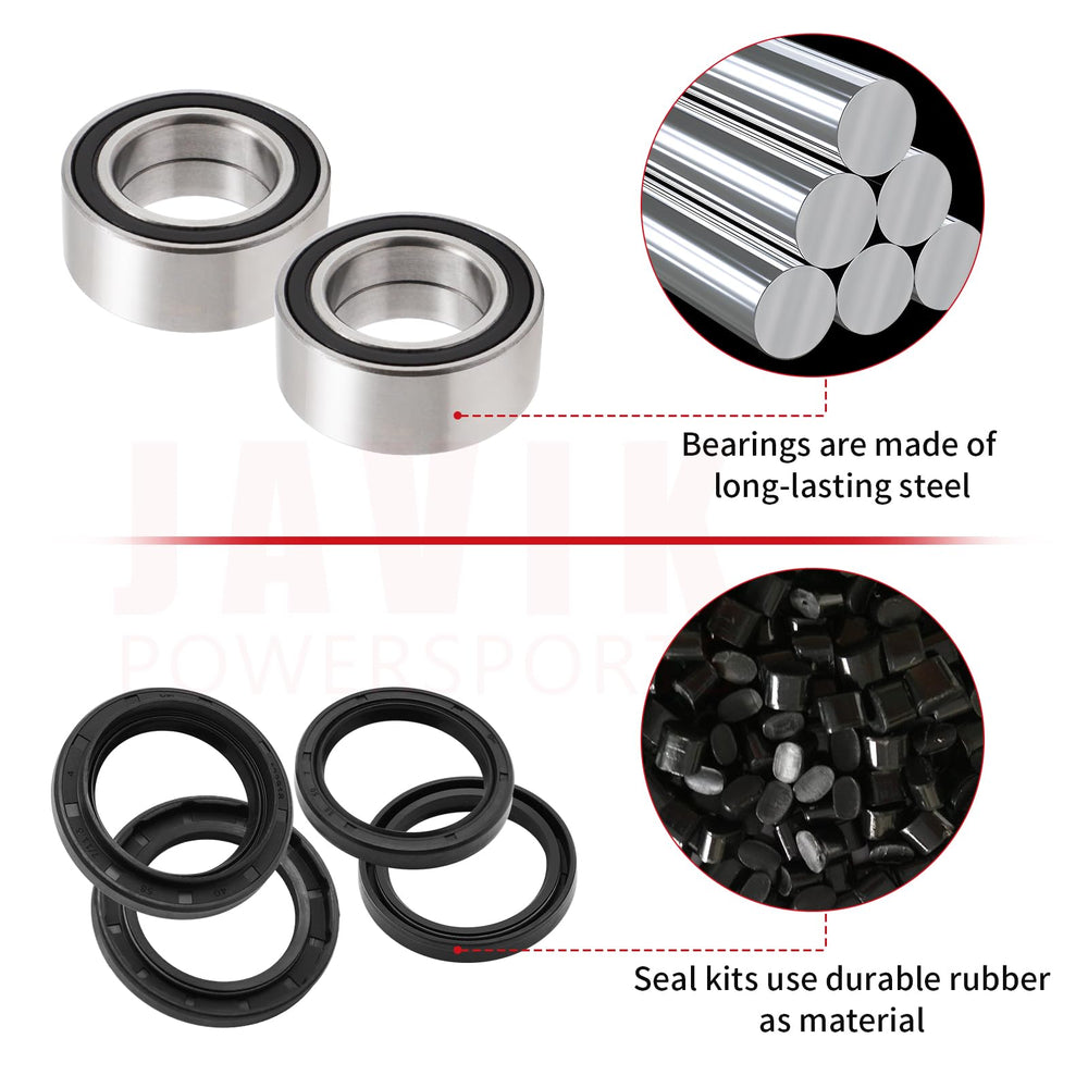 JAVIK front wheel seals for Rancher 400 help minimize dirt intrusion.