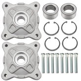 JAVIK front wheel hub pair for Polaris RZR enhances steering stability.