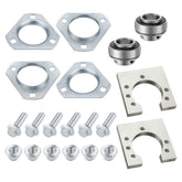 JAVIK go-kart rear live axle bearing kit assembly demonstrates universal fit.