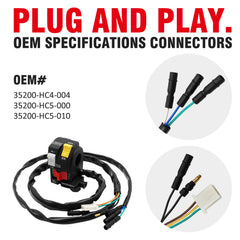 JAVIK engine start/stop switch for Honda TRX300 ensures quick access