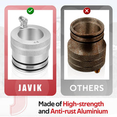 JAVIK includes nozzles and rubber rings for precise, drip-free dispensing.