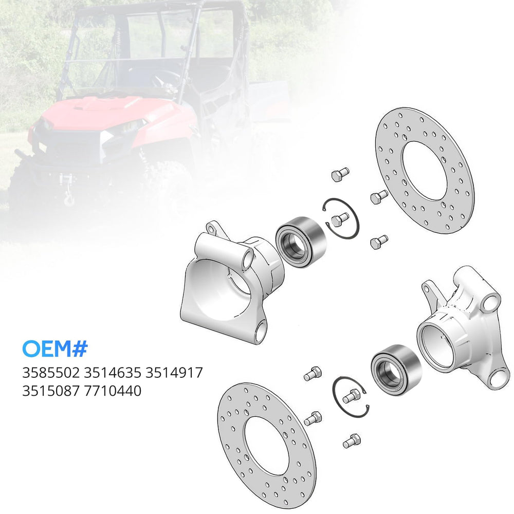 JAVIK OEM-compatible bearings align with Polaris part numbers for easy replacement.