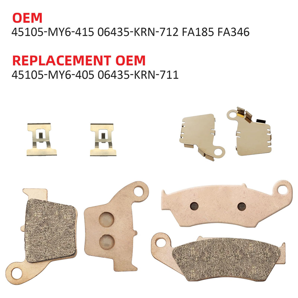 JAVIK rear pad spring included with shims for fit.
