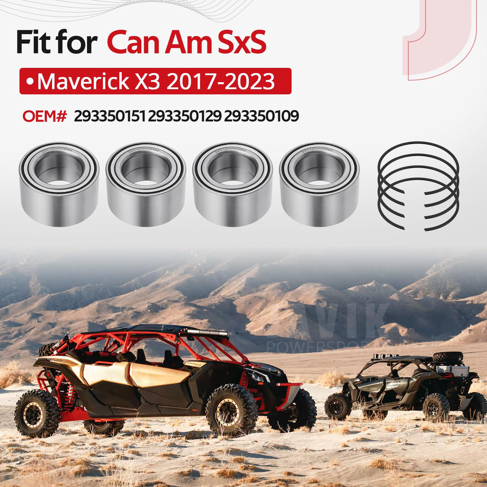 JAVIK rear wheel bearing kit for Maverick X3 enhances smooth ride on rough trails