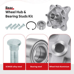JAVIK wheel studs set ready for installation on Polaris models