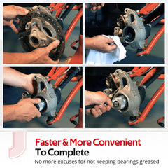JAVIK rubber seal and leak-proof features ensure cleaner grease application.