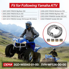JAVIK semi-metallic-pro front pads for Bruin 250/350 deliver quieter braking.