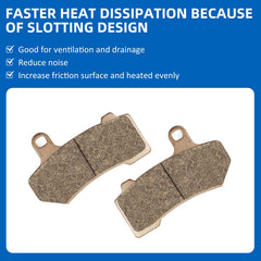 JAVIK sintered brake pads for Harley Road King enable confident stops on long rides.